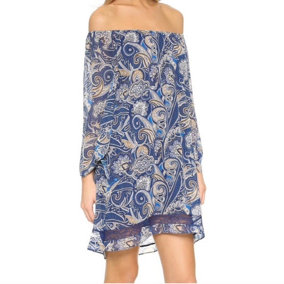 Alice + Olivia Cari blue mosaic paisley dress - Picture 7 of 7
